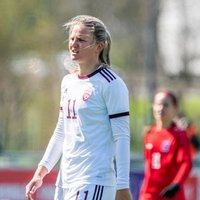 Uzbrūkošās Latvijas futbolistes Pasaules kausa atlases mačā zaudē Ziemeļmaķedonijai