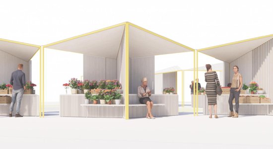 В Риге начнут размещать первые модули нового дизайна для уличной торговли