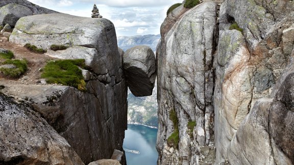 Kjerag Norvēģija akmens