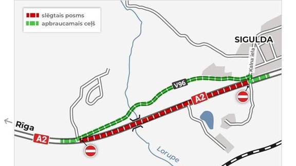 Valsts iegulda gandrīz 7 miljonus eiro Siguldas ceļu pārbūvē; ieviesti satiksmes ierobežojumi