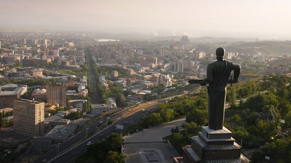 Mother Armenia over Yerevan