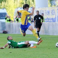Fotoreportāža: FK 'Ventspils' pret Haifas 'Maccabi' nosargā savus vārtus 'neieņemtus'
