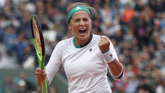 Teniss, French Open. Jeļena Ostapenko - Karolīna Vozņacki - 12