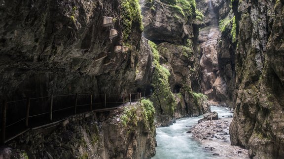 Partnach Gorge, Vācija, aiza, klintis