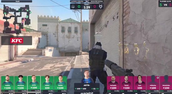 "KFC" Latvijas e-sporta virslīgas cīņas. Video tiešraide