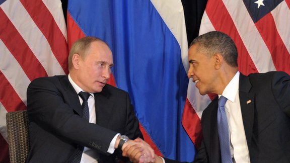 Vladimir Putin and Barack Obama