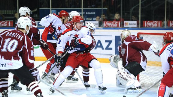 Hokejs, KHL: Rīgas Dinamo - Maskavas CSKA