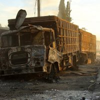 Минобороны РФ сообщило о беспилотнике коалиции в районе атаки на гумконвой в Сирии