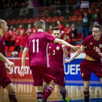 Latvijas telpu futbolisti iekļūst Eiropas čempionāta kvalifikācijas turnīra nākamajā kārtā