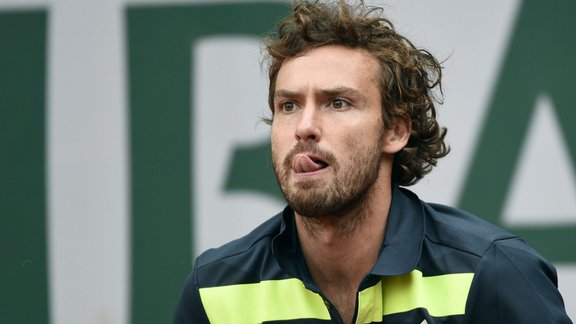 Francijas atklātais tenisa čempionāts. Ernests Gulbis - Fakundo Banjiss - 1