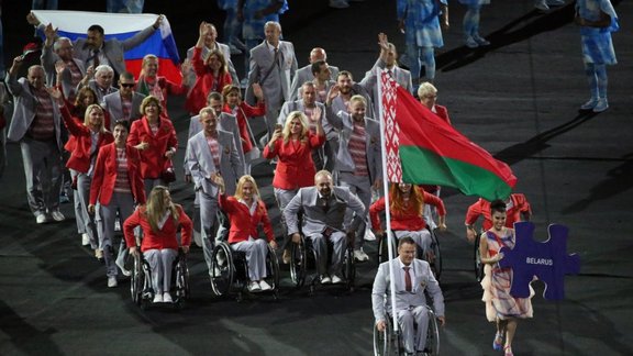  Rio Paralympics, Opening ceremony, Maracana, Athletes from Belarus