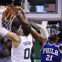 'Celtics' ceturto reizi pārspēj '76ers' un sasniedz NBA pusfinālu