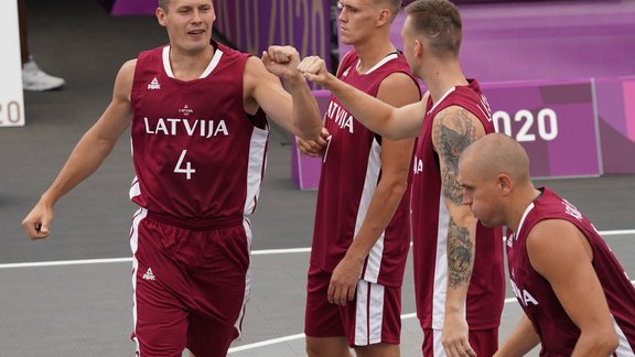 Tokijas olimpiskās spēles, 3x3 basketbols: Latvija - Polija - 42