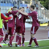 Latvijas U-21 futbolisti EČ kvalifikācijas mačā salauž Lihtenšteinas pretestību