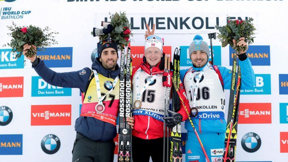 Martin Fourcade, Johannes Thingnes Boe, Anton Shipulin 