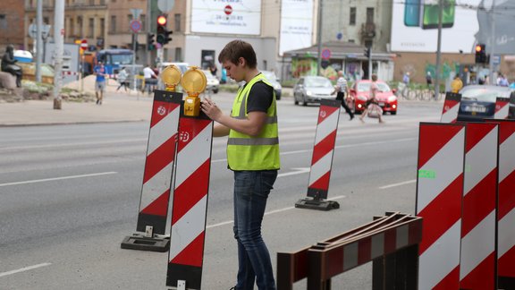 Ielas seguma remontdarbu uzsākšana Brīvības ielā - 5