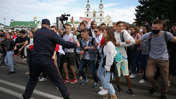 Studentu protesti Minskā