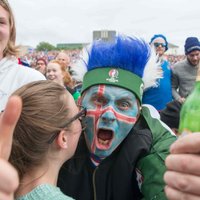 Video: Kā Islandē līksmoja par futbola izlases sasniegumu