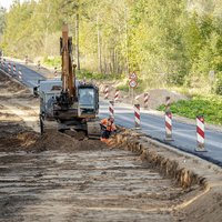 Foto: Starp Ilūksti un Sventi pārbūvē reģionālā ceļa posmu