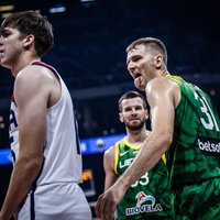 Lietuvas basketbolisti ar uguņošanu pārsteidz ASV un gūst negaidītu uzvaru