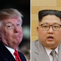 'Arī man ir kodolpoga': Tramps brīdina 'raķešvīru Kimu'