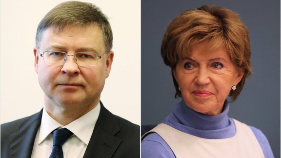 Inese Vaidere Valdis Dombrovskis