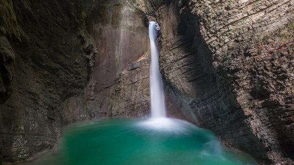 Slovēnija Kozjak ūdenskritums Triglava nacionālais parks