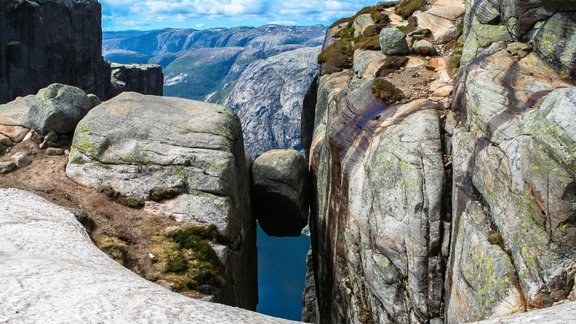 Kjerag, Akmens, Norvēģija, daba, klints