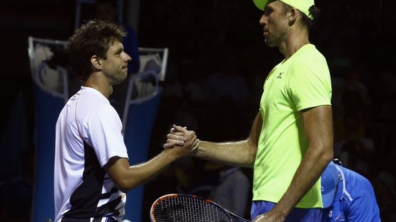 Tennis, Australian Open, Ivo Karlovic (R) vs Horacio Zeballos 