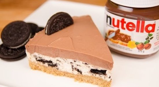 Neceptā 'Nutella' un 'Oreo' siera kūka