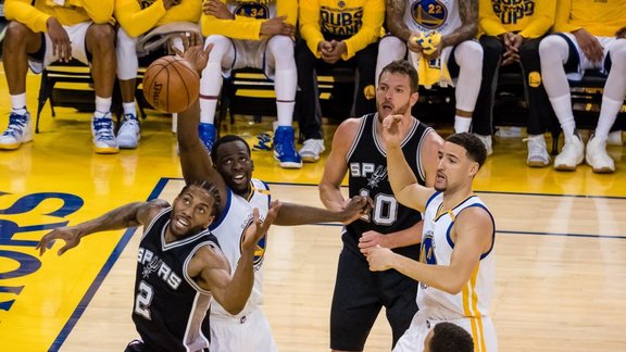 San Antonio Spurs Kawhi Leonard vs Golden State Warriors Draymond Green 