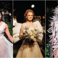 ФОТО. Известные женщины Латвии продемонстрировали роскошные свадебные платья