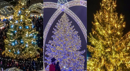 ФОТО. Где лучше всех - в Риге, Таллине или Вильнюсе? Голосуем за самую красивую елку