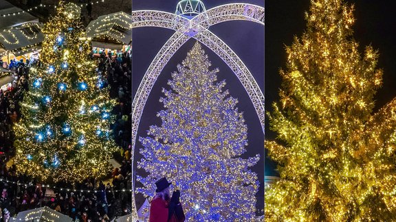 ФОТО. Где лучше всех - в Риге, Таллине или Вильнюсе? Голосуем за самую красивую елку