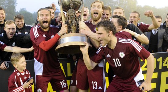 Latvijas futbola izlase nosargā Baltijas kausu