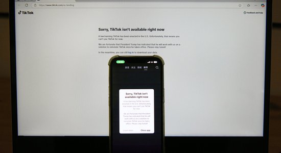ASV jau pāris stundas pirms "TikTok" aizlieguma šī platforma vairs nav pieejama
