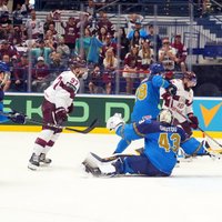 ФОТО, ВИДЕО. Как Латвия превзошла Казахстан и продлила победную серию до трех игр