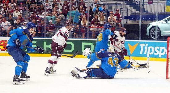 ФОТО, ВИДЕО. Как Латвия превзошла Казахстан и продлила победную серию до трех игр
