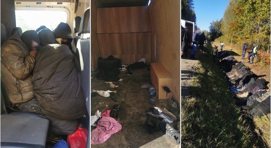 Policisti aiztur vairākus desmitus nelegālu migrantu