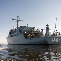 Тральщик Sakala нашел в водах Латвии пять взрывоопасных объектов