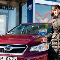 Latvijā izsniedz pirmo 'Subaru XV'