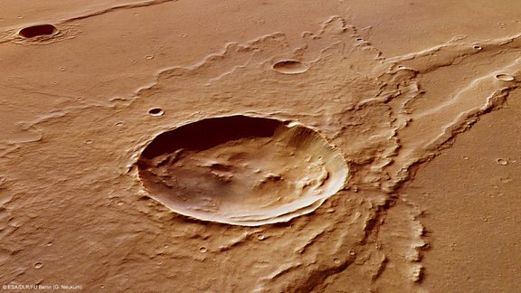 Mars crater 