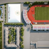 'Daugavas' stadiona teritorijā taps slēgtā futbola halle