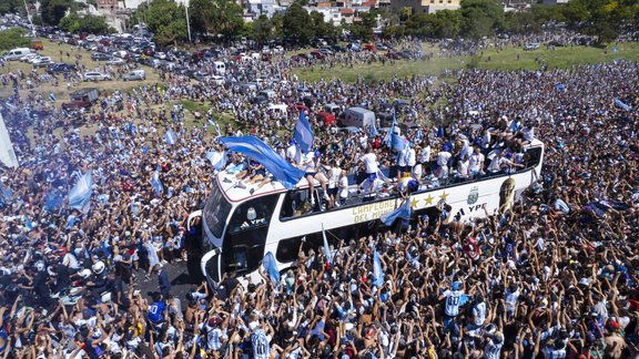 Argentīnas futbola izlases sagaidīšana Buenosairesā - 5