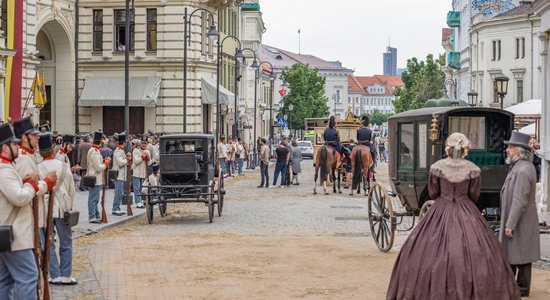 ФОТО: В Вильнюсе и Риге снимают сериал о баварской принцессе Сиси