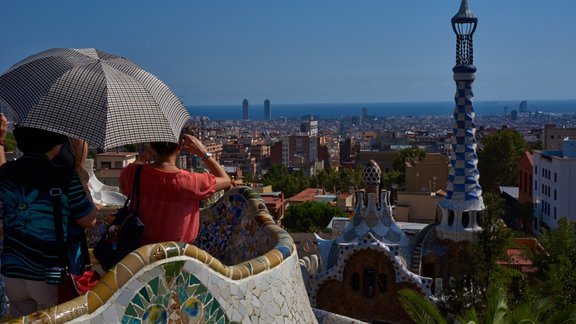 Barselona tūristi Gaudi