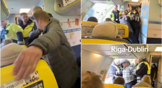 Видео: Живущего в Ирландии латыша выкинули с рейса в Дублин