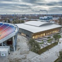 Uzsākta Daugavas stadiona ledus halles būvniecība