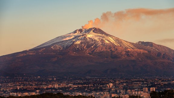 Etna, vulkāns, Katānija 