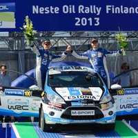 Igaunis Sanders Perns izcīna otro vietu Somijas rallijā junioru WRC ieskaitē